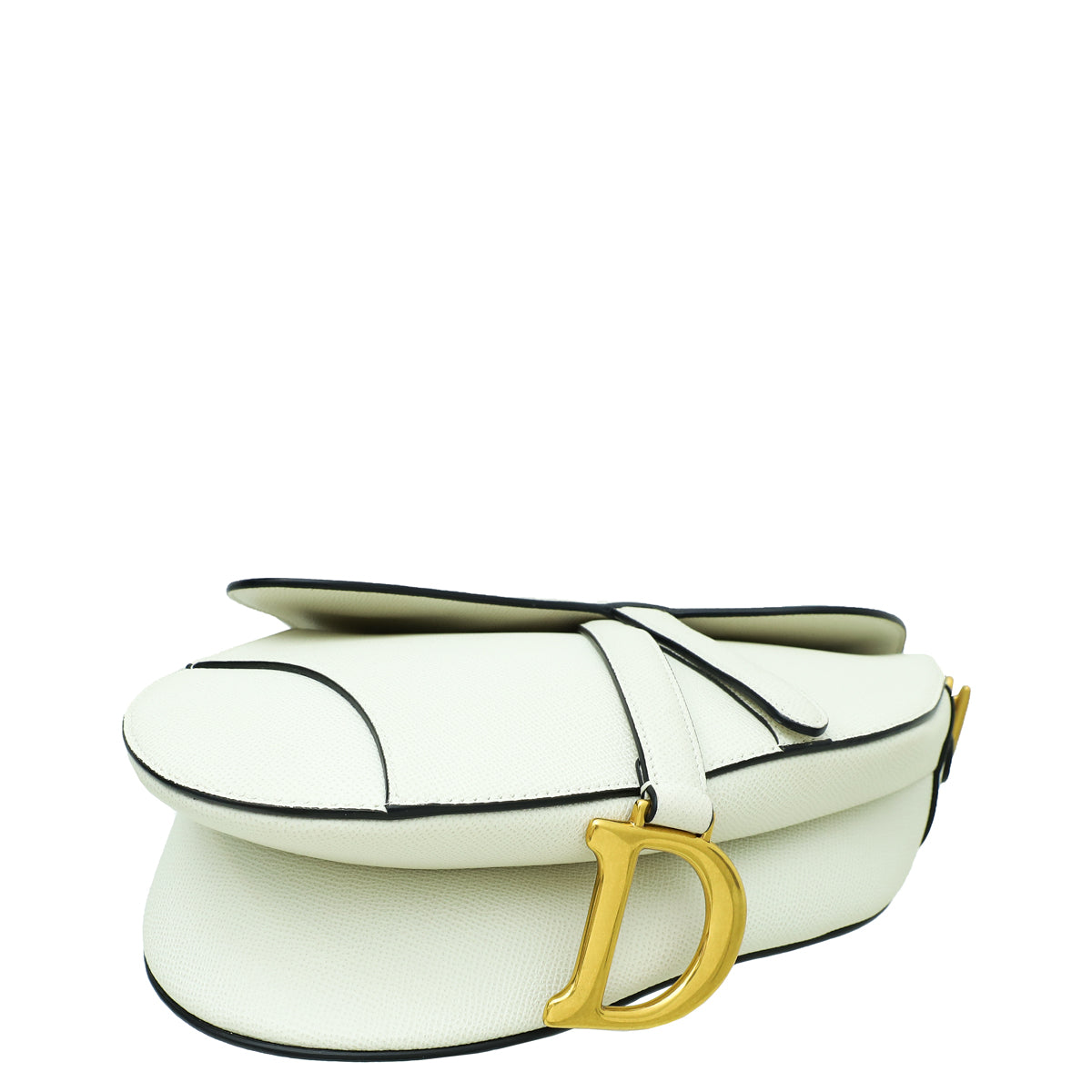 Christian Dior White Saddle Medium Bag