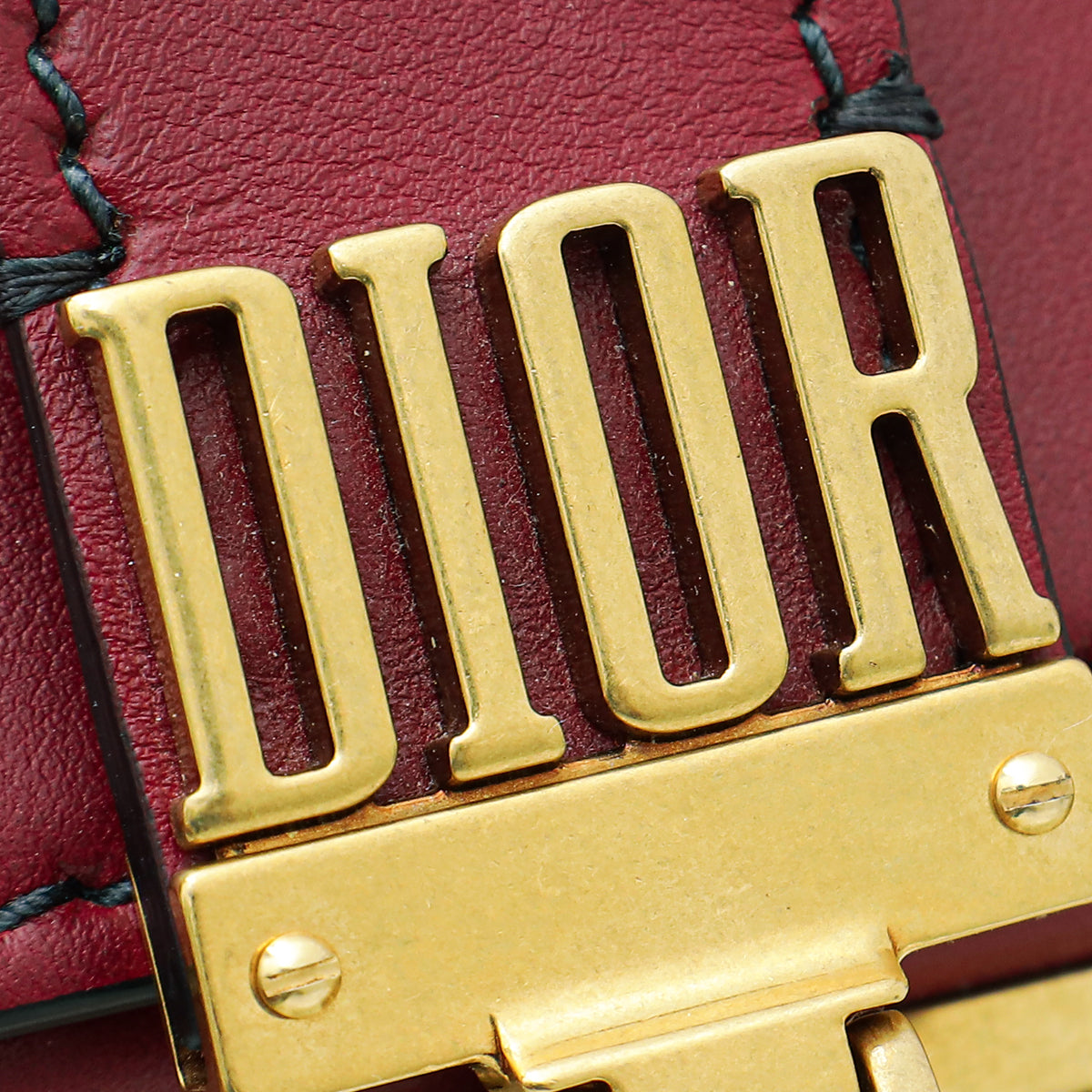 Christian Dior Burgundy Dioraddict Lockbox Bag