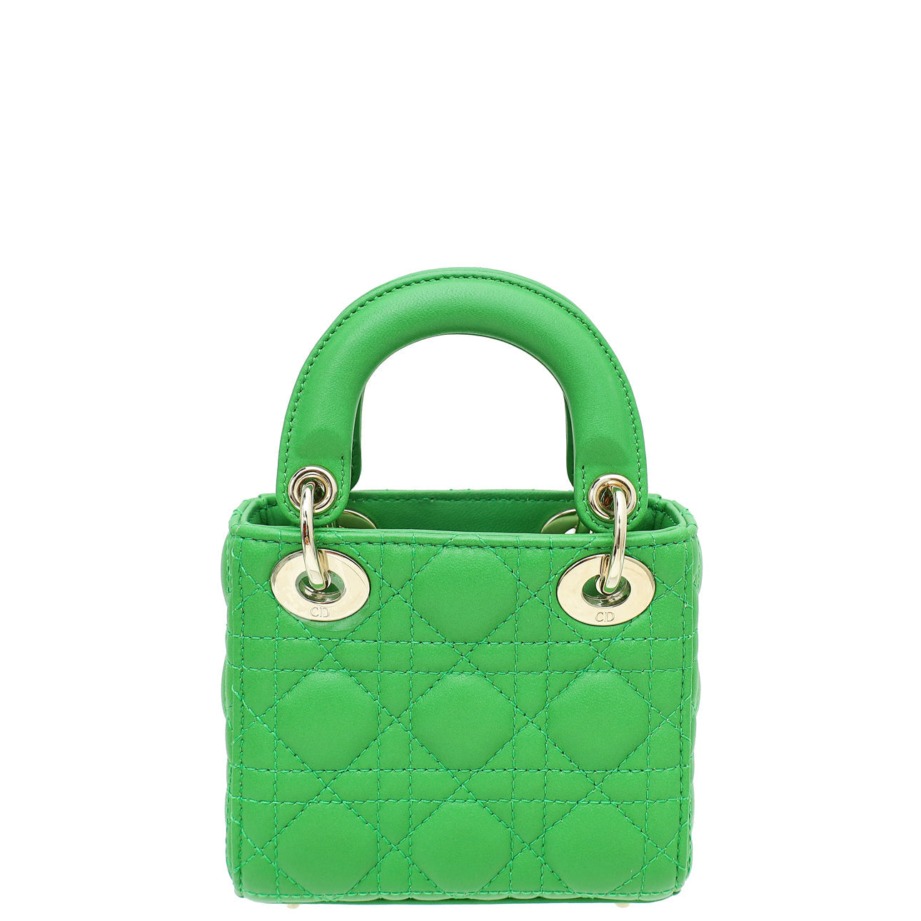 Christian Dior Green Micro Lady Dior Bag