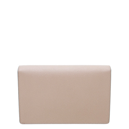 Christian Dior Dusty Pink Saddle Wallet On Chain Bag