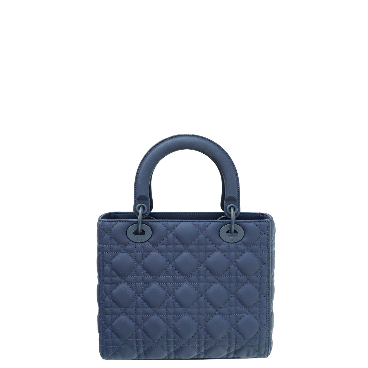 Christian Dior Blue Ultramatte Cannage Lady Dior Medium Bag