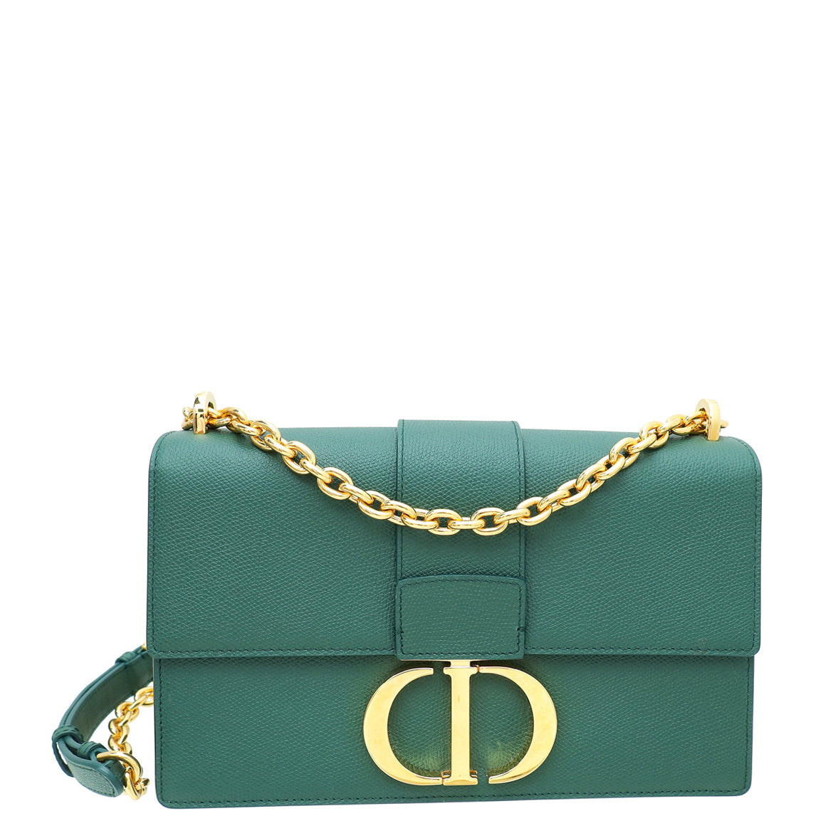 Christian Dior Dark Green 30 Montaigne Flap Medium Shoulder Bag