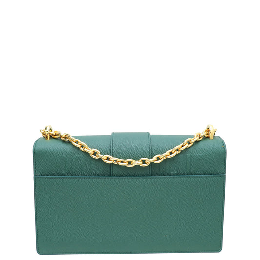 Christian Dior Dark Green 30 Montaigne Flap Medium Shoulder Bag