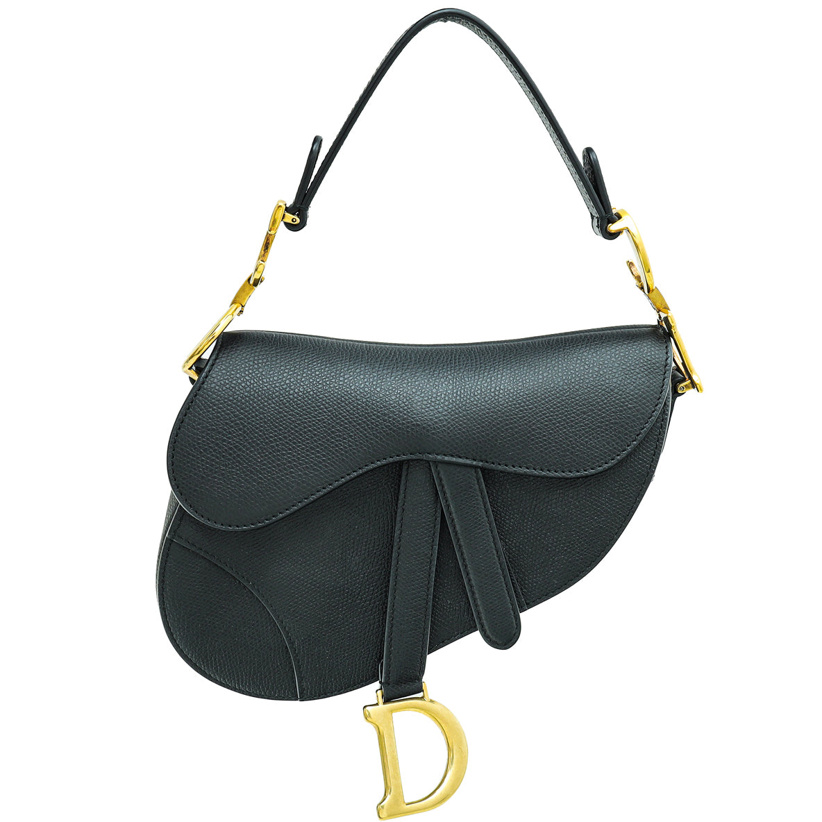 Christian Dior Black Saddle Mini Bag