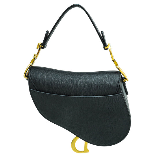 Christian Dior Black Saddle Mini Bag