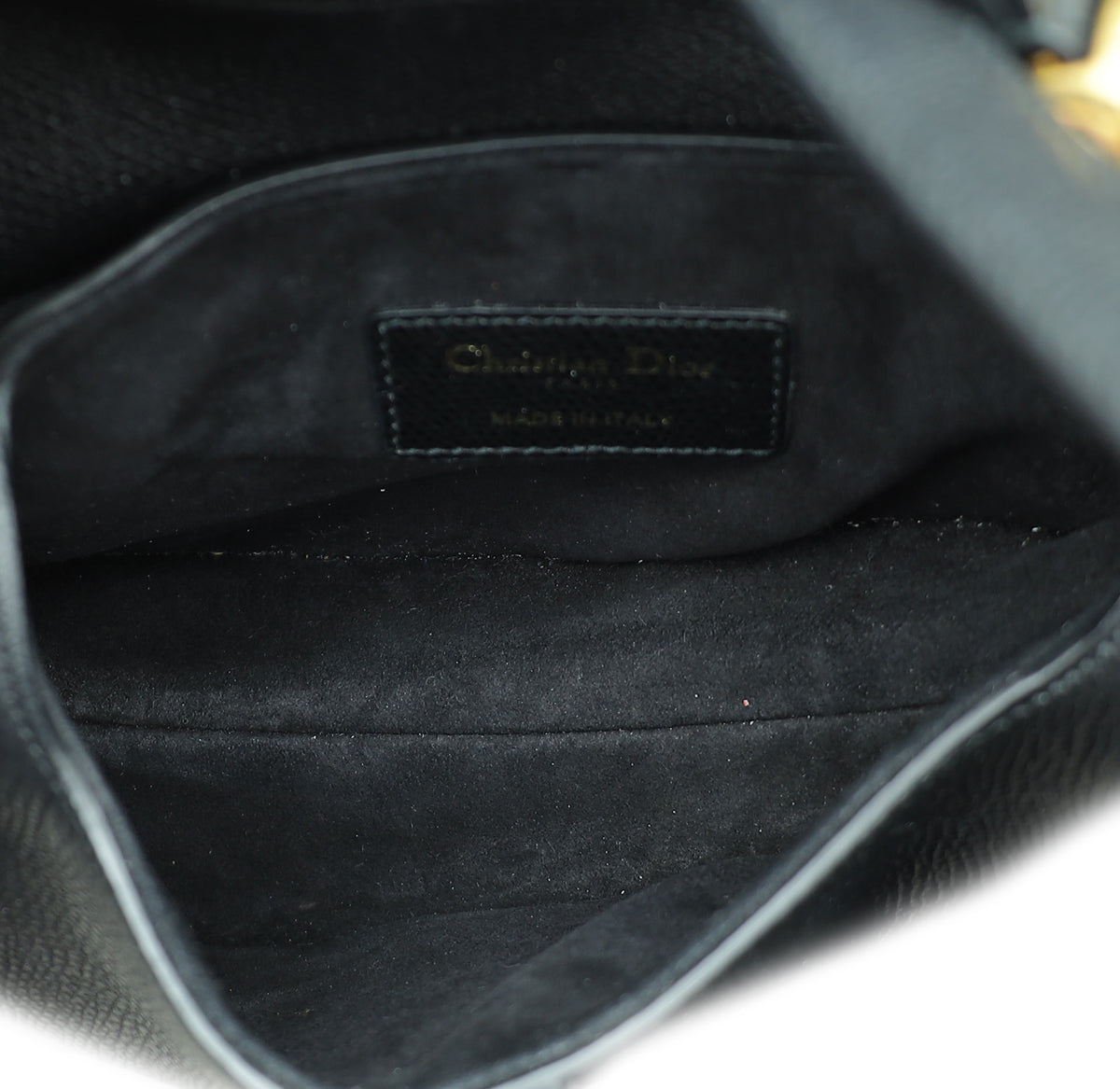 Christian Dior Black Saddle Mini Bag