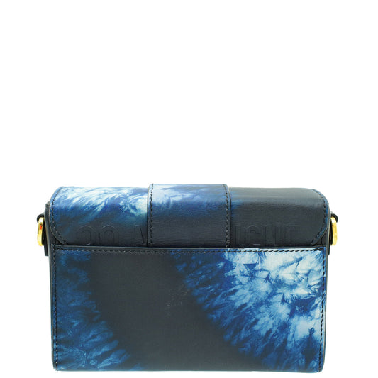 Christian Dior Blue 30 Montaigne Box Tie Dye Bag