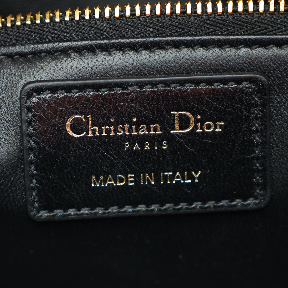 Christian Dior Black 30 Montaigne Wavy-Effect Flap Shoulder Bag