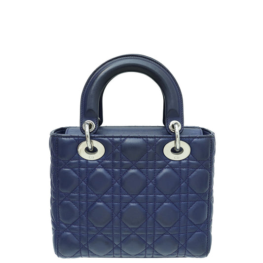 Christian Dior Navy Blue Lady Dior My ABCDior Small Bag