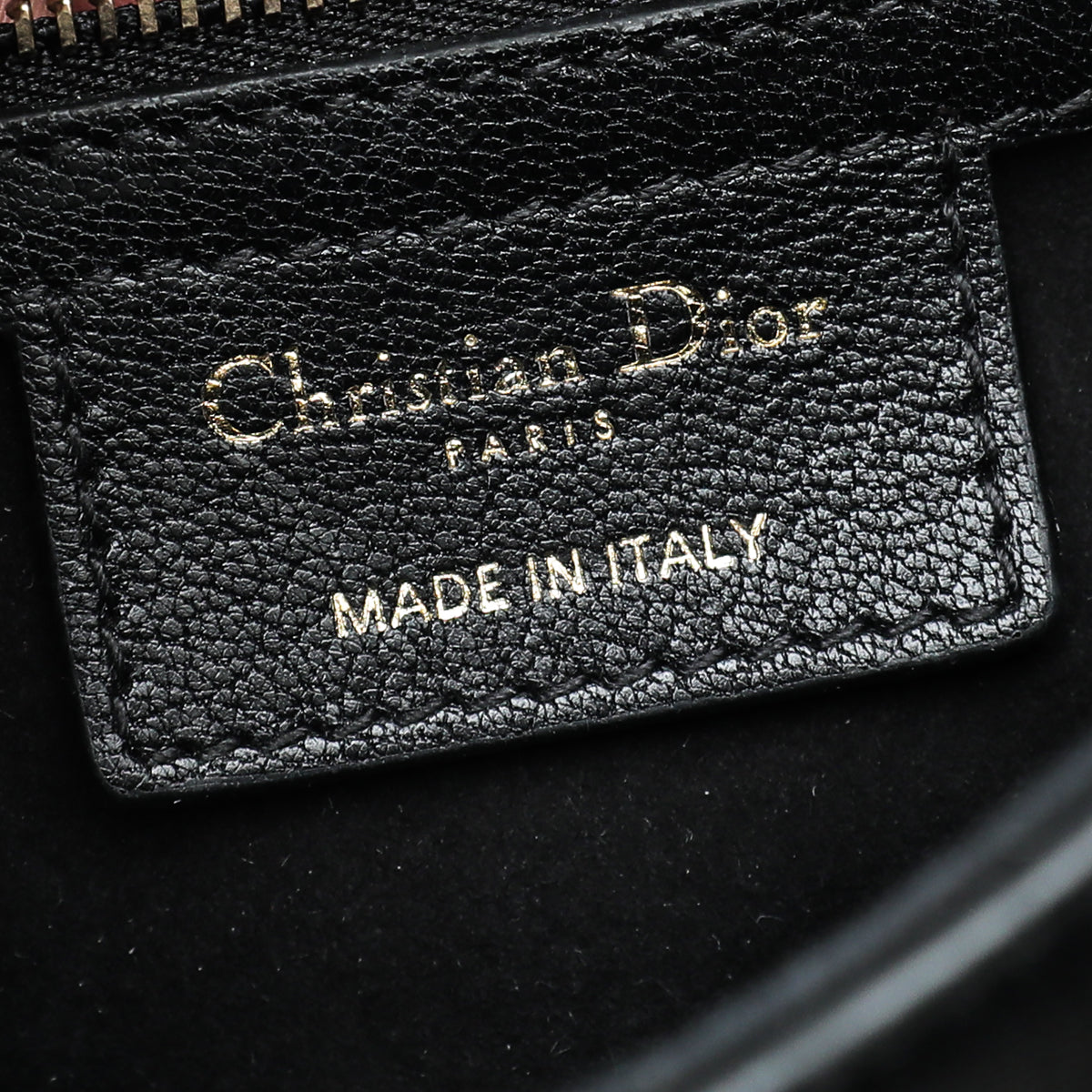 Christian Dior Black Saddle Medium Bag