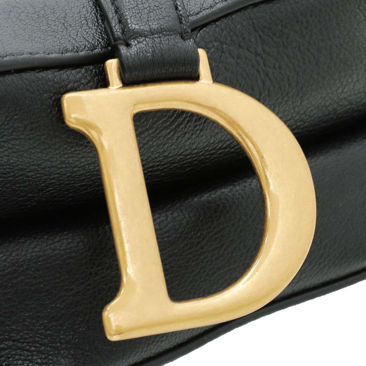 Christian Dior Black Saddle Medium Bag