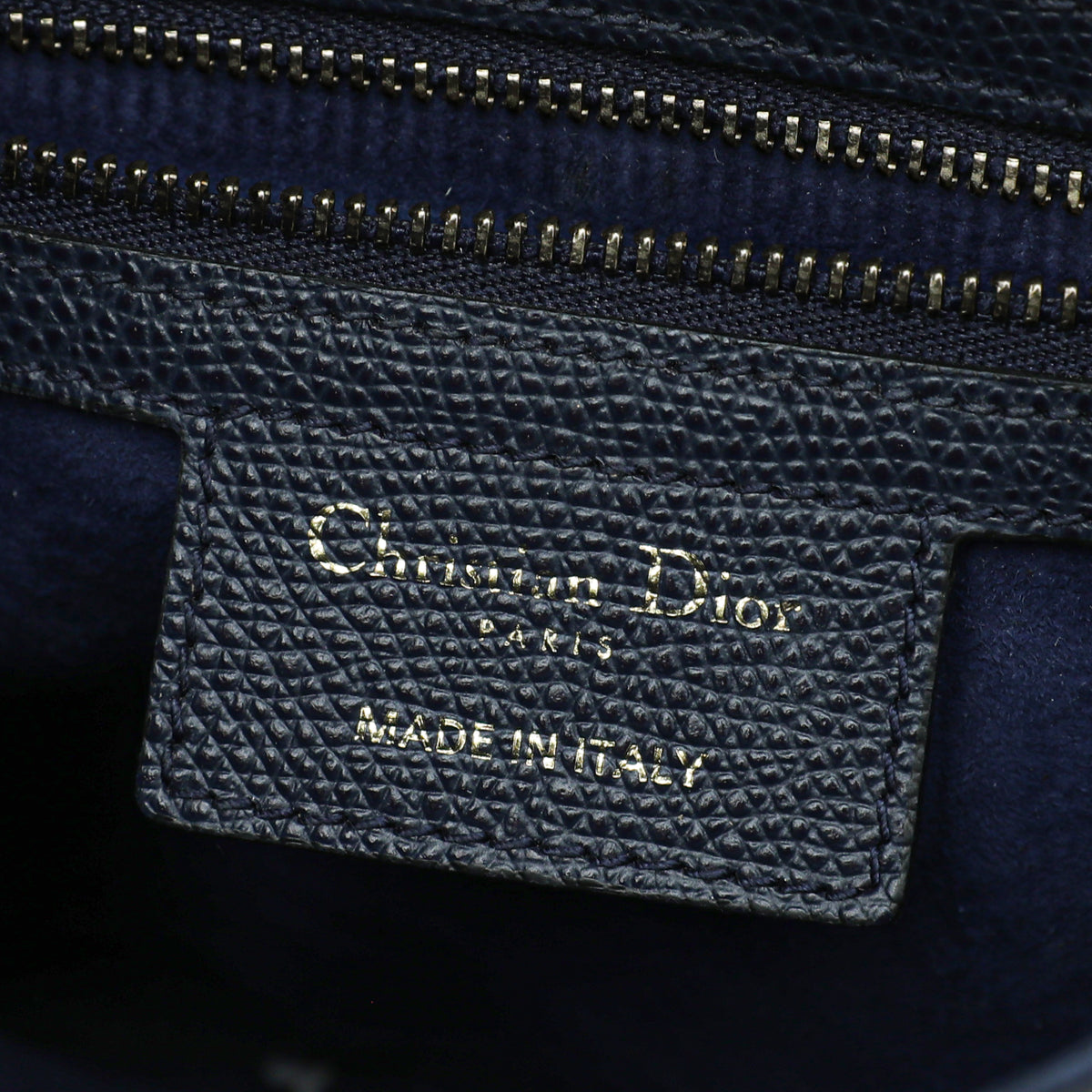 Christian Dior Navy Blue Saddle Medium Bag