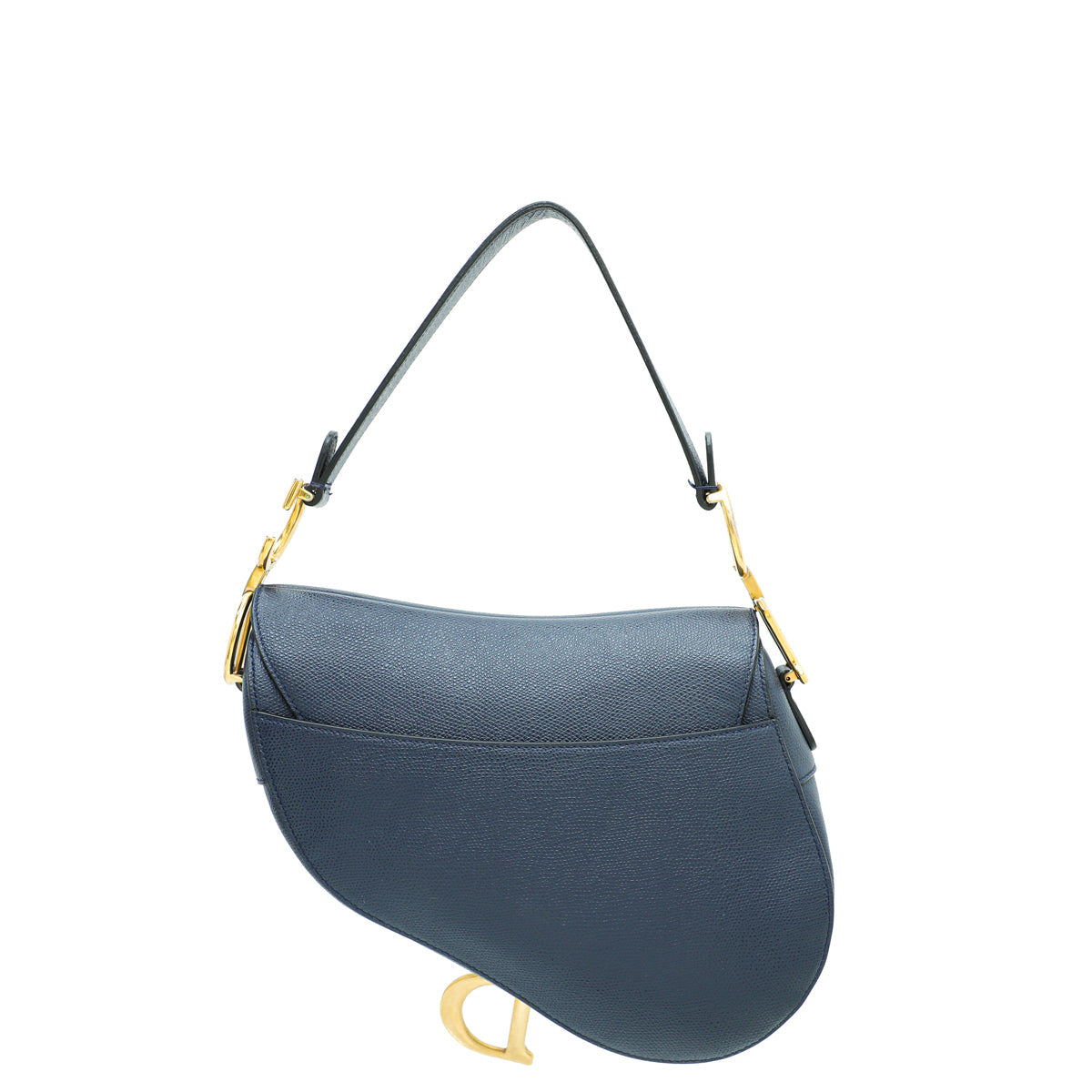 Christian Dior Navy Blue Saddle Medium Bag