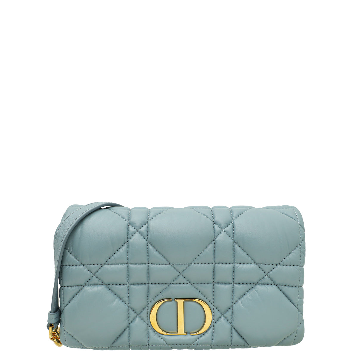 Christian Dior Cloud Blue Caro Mini Micro Cannage Bag