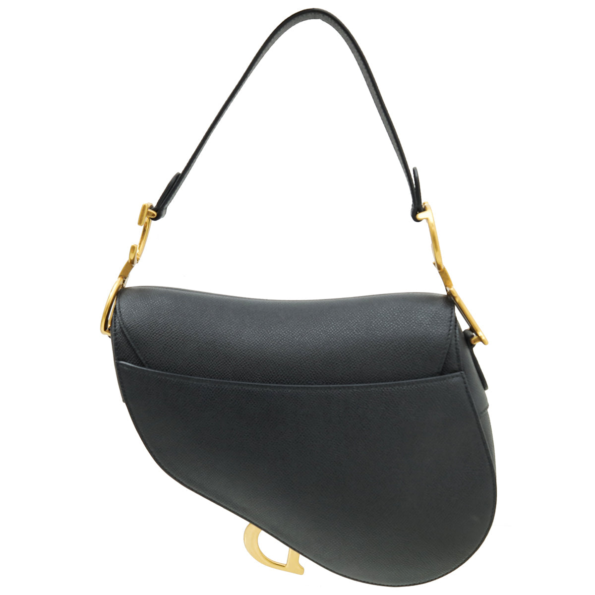 Christian Dior Black Saddle Bag