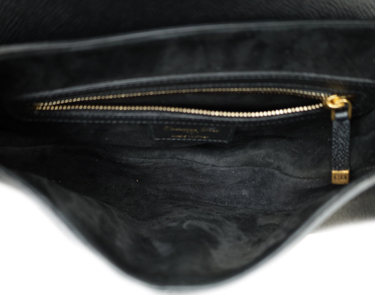 Christian Dior Black Saddle Bag