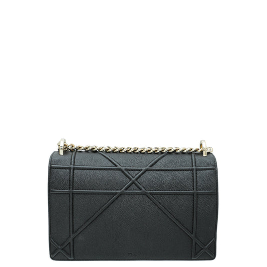 Christian Dior Black Diorama Flap Medium Bag