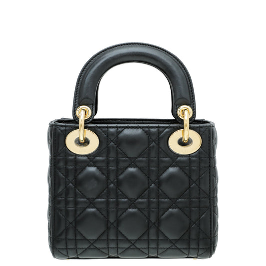 Christian Dior Black Lady Dior Mini Bag