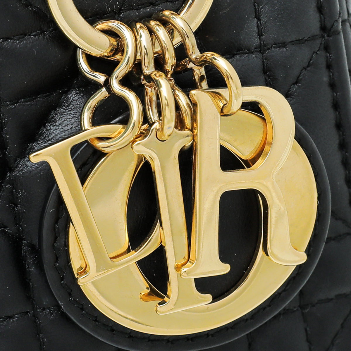 Christian Dior Black Lady Dior Mini Bag