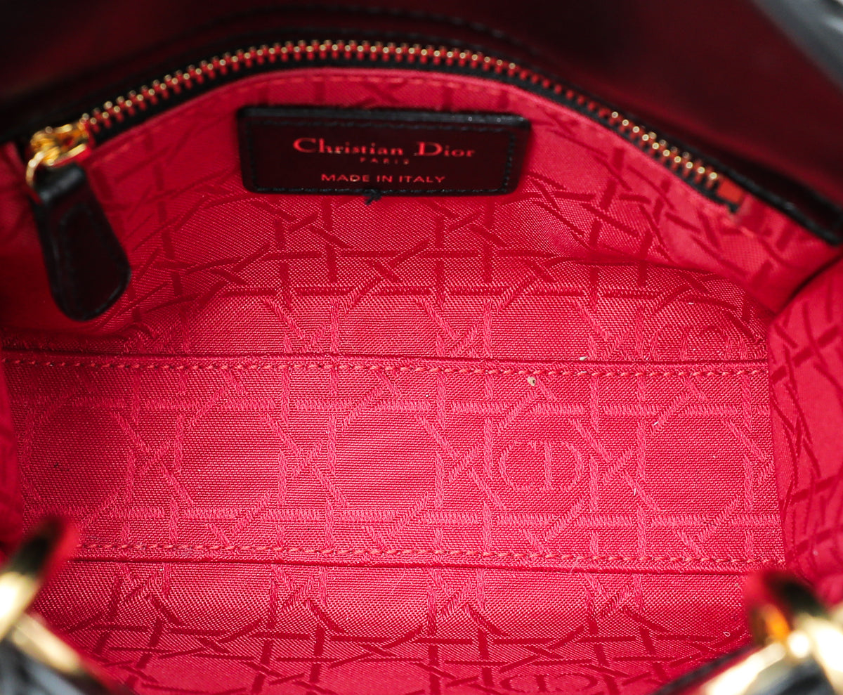 Christian Dior Black Lady Dior Mini Bag