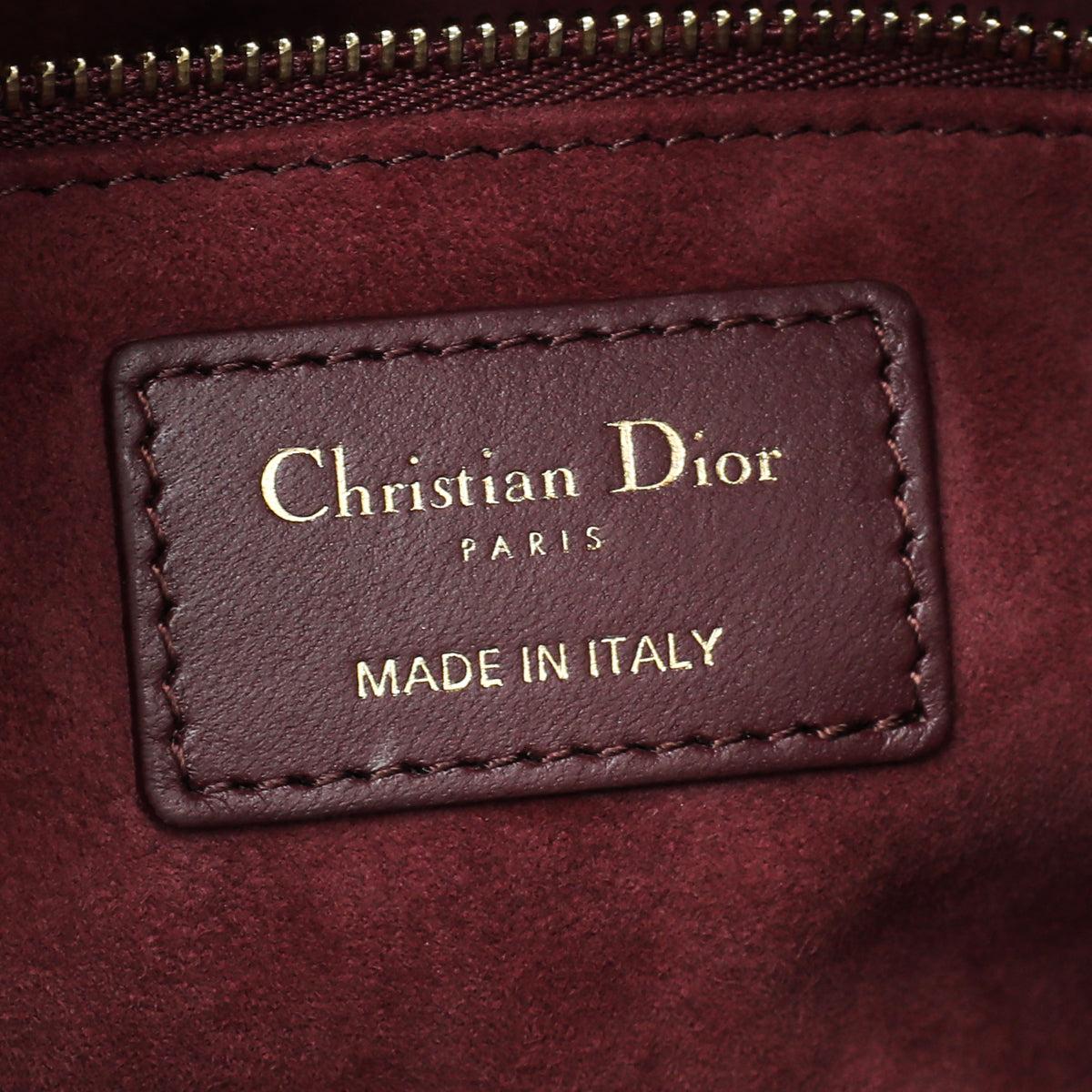 Christian Dior Burgundy Lady Dior My ABCDior Small Bag