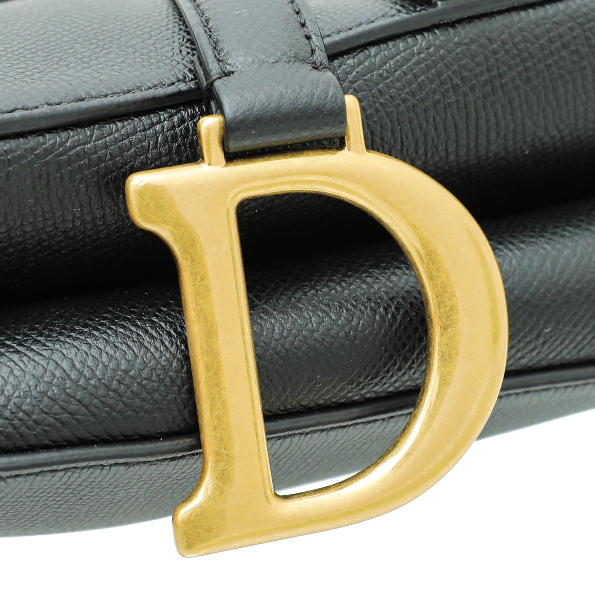 Christian Dior Black Saddle Medium Bag