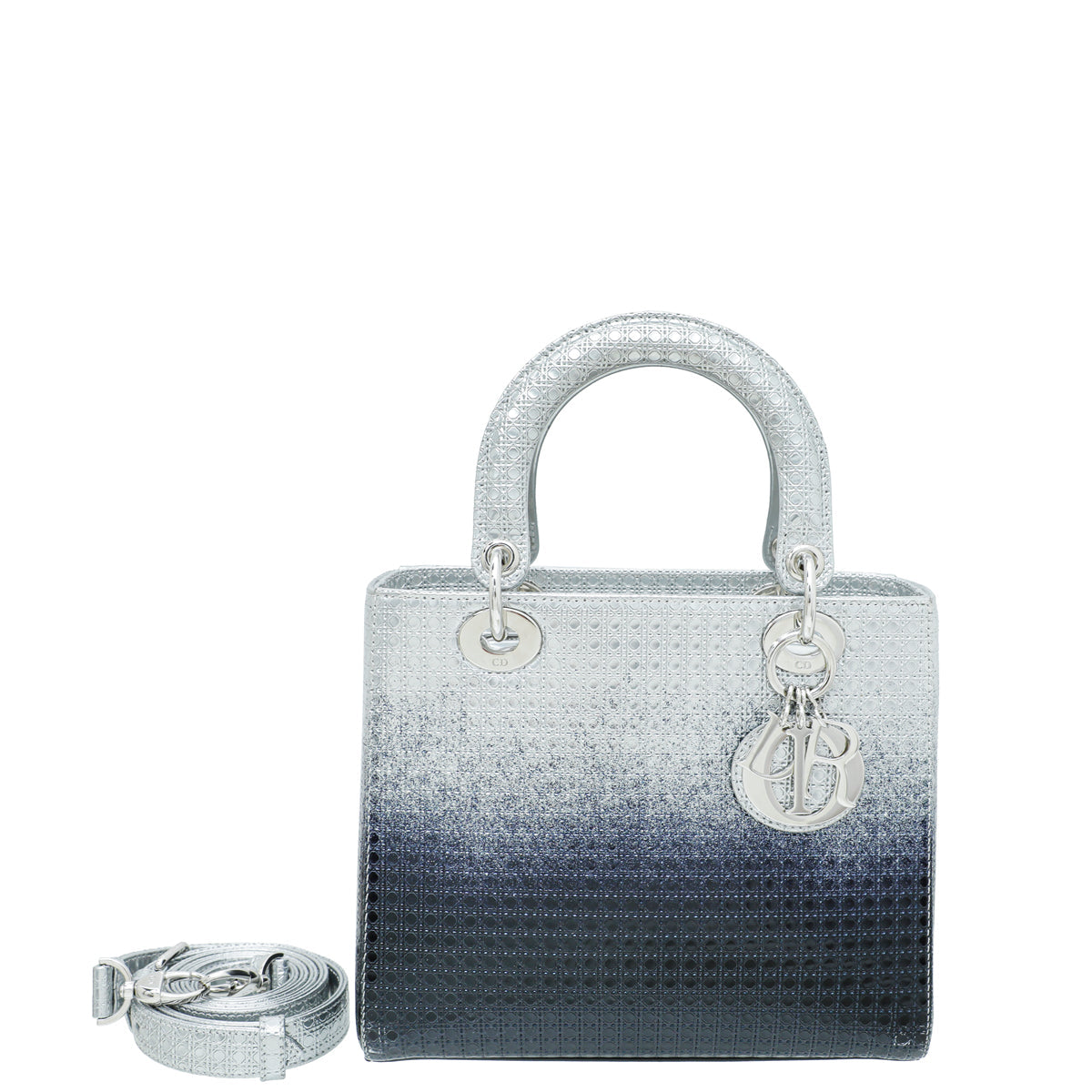 Christian Dior Ombre Bicolor Micro Cannage Lady Dior Medium Bag