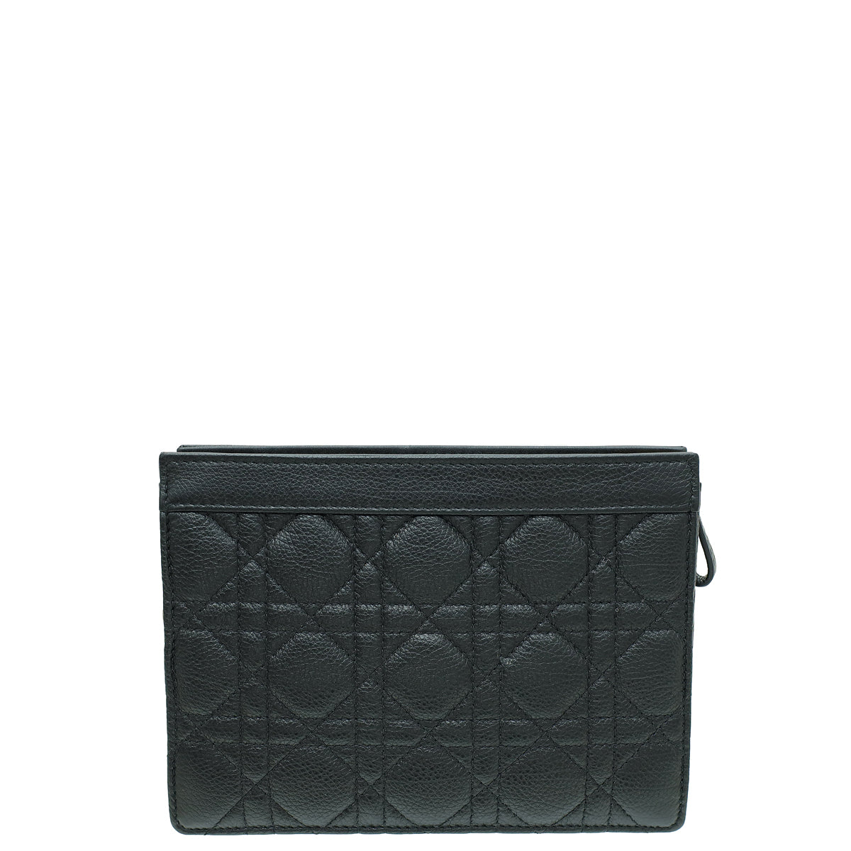 Christian Dior Black Caro Chain Zipped Pouch