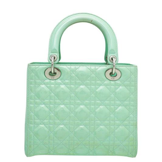 Christian Dior Mint Lady Dior Medium Bag