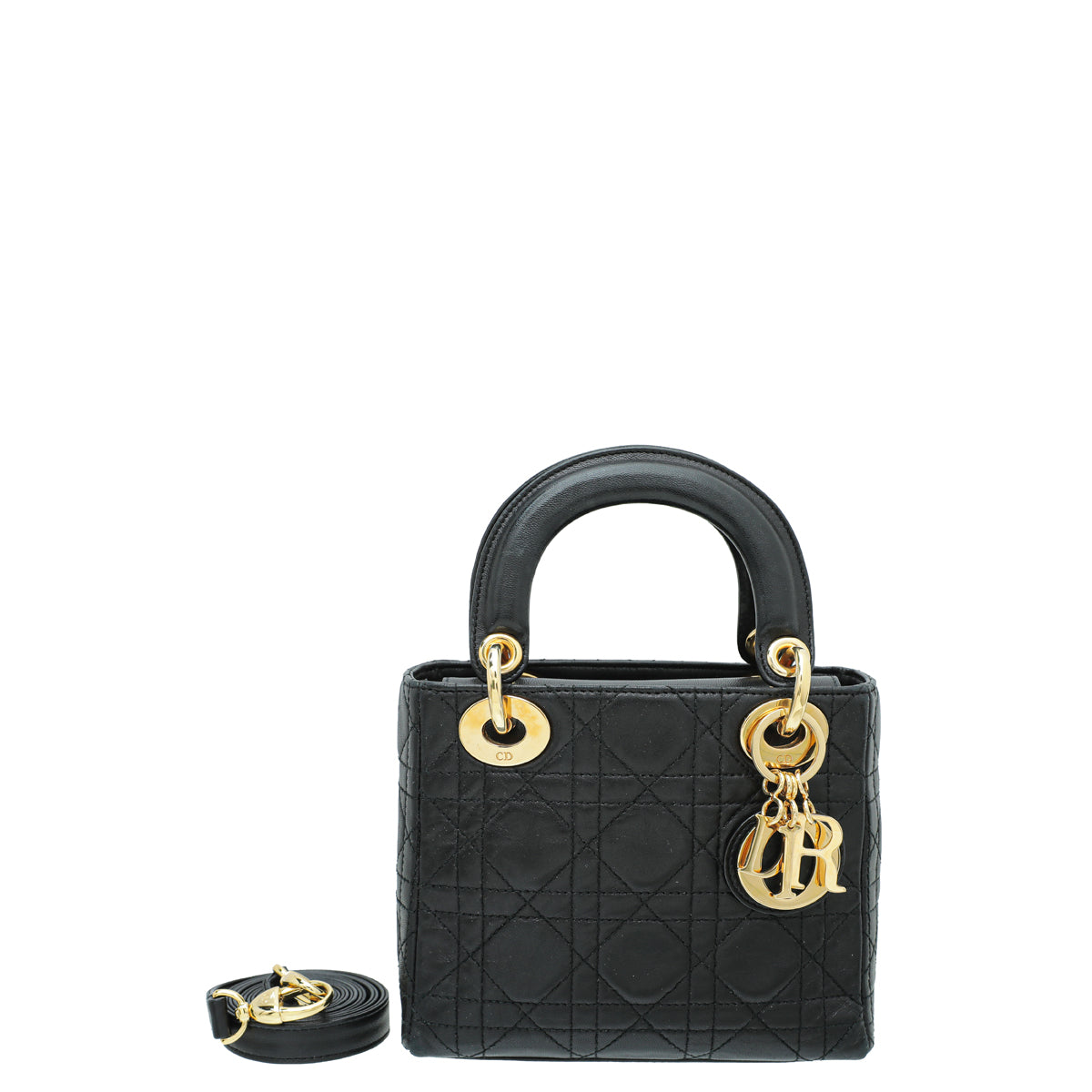 Christian Dior Black Lady Dior Mini Bag