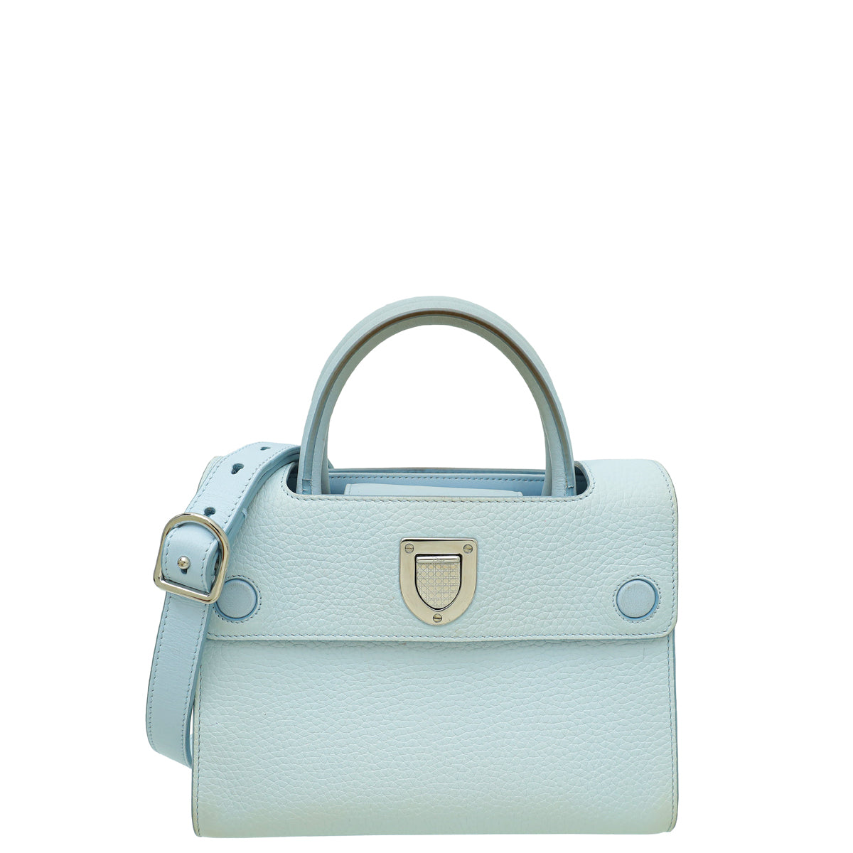 Christian Dior Baby Blue Diorever Mini Top Handle Bag