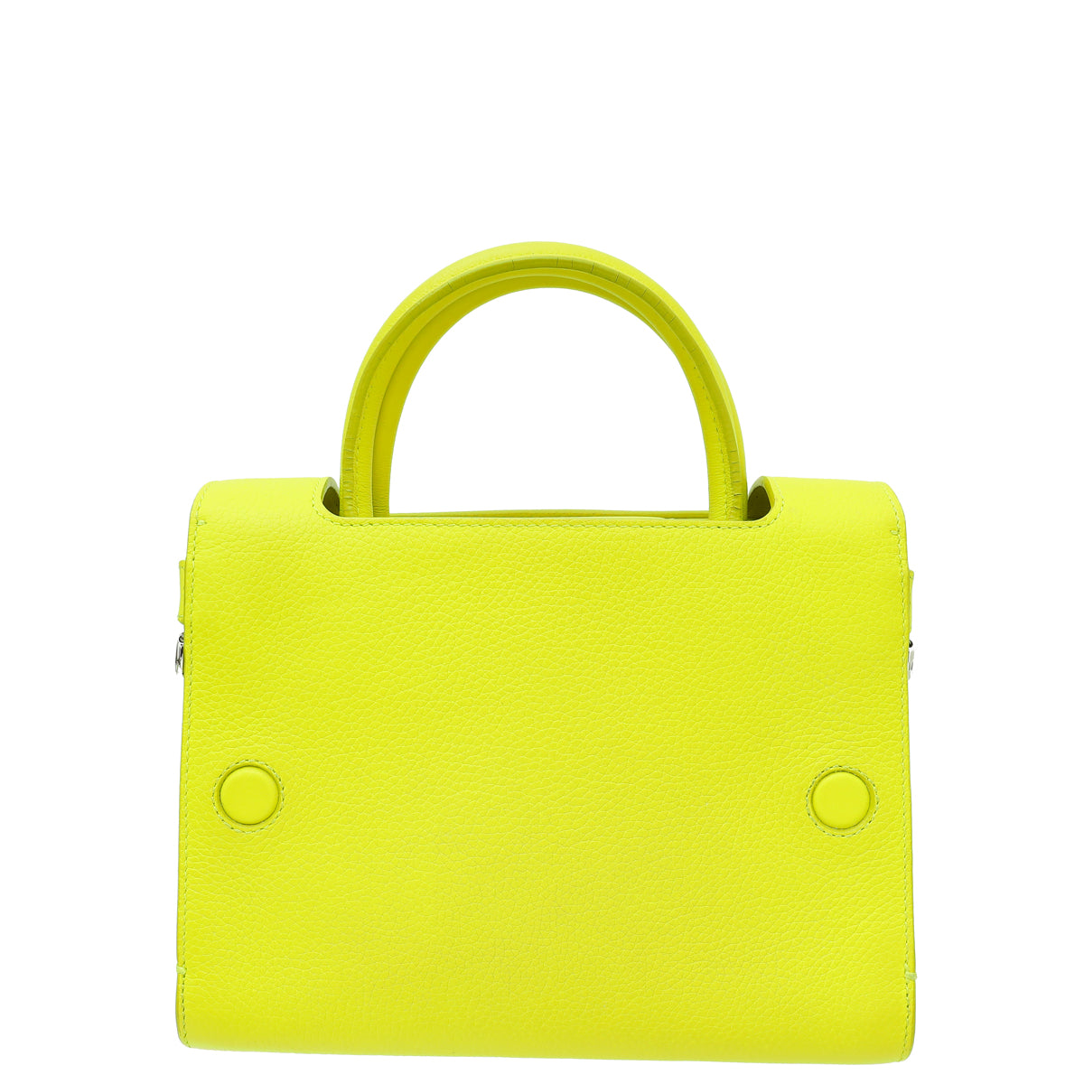 Christian Dior Neon Yellow Diorever Mini Top Handle Bag