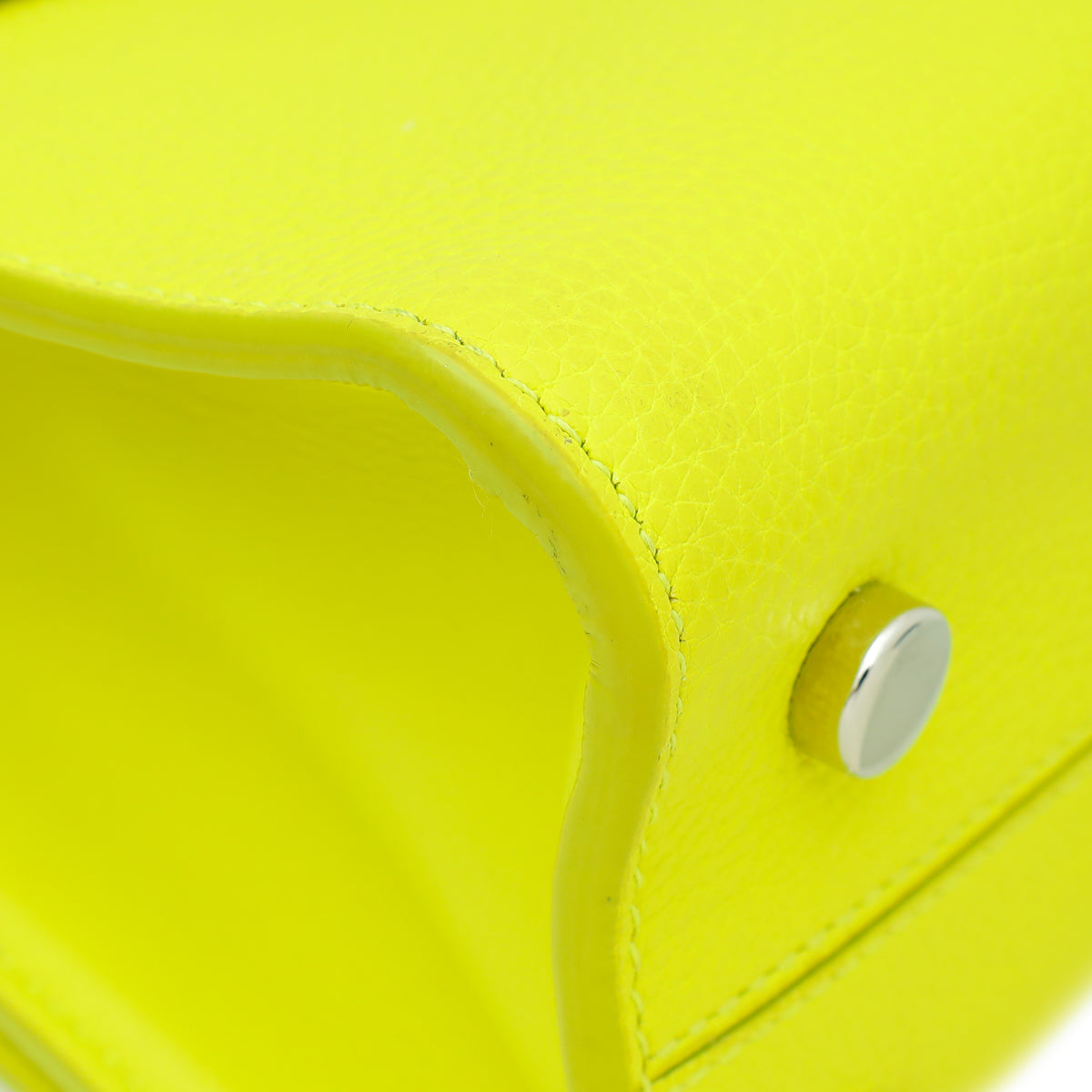 Christian Dior Neon Yellow Diorever Mini Top Handle Bag