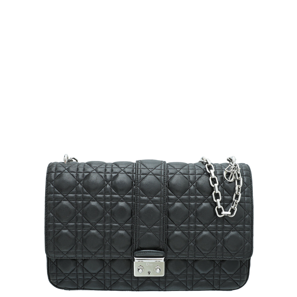 Christian Dior Black Miss Dior Large Flap Bag