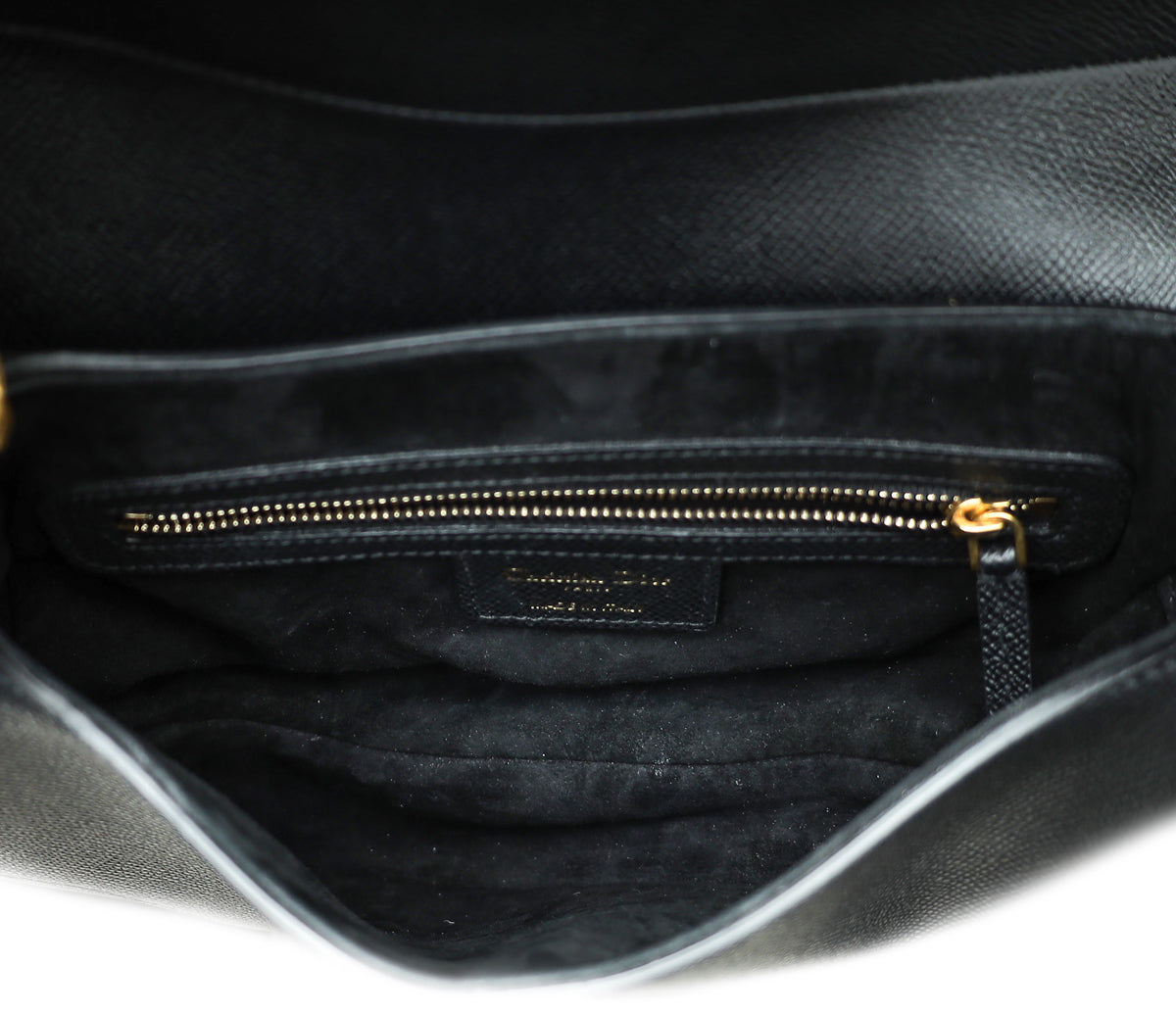 Christian Dior Black Saddle Satchel Medium Bag