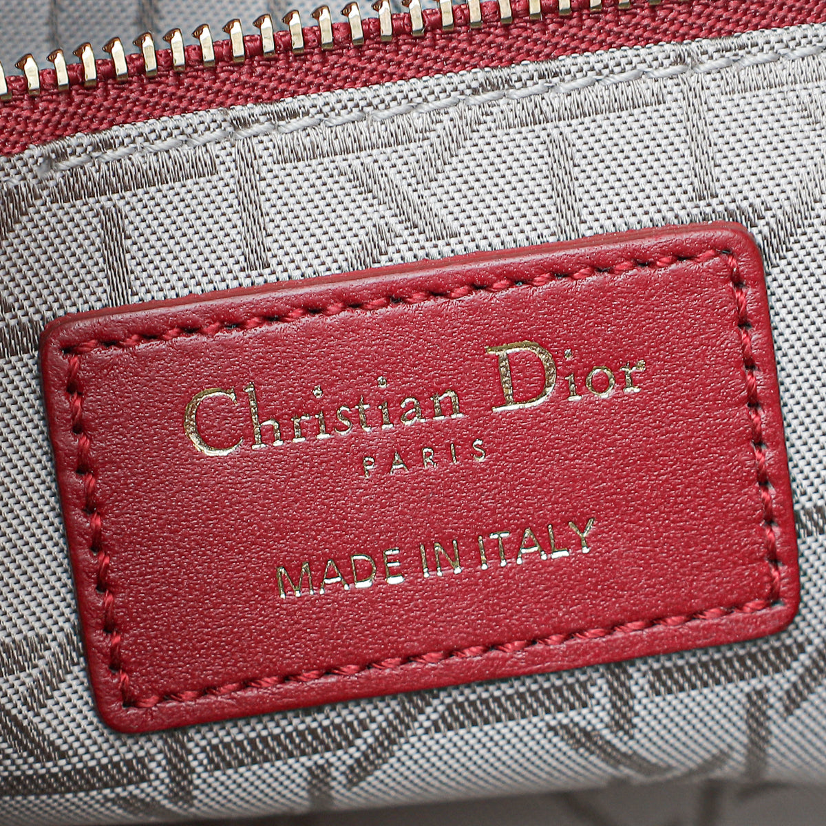 Christian Dior Red Chain Mini Lady Dior Bag