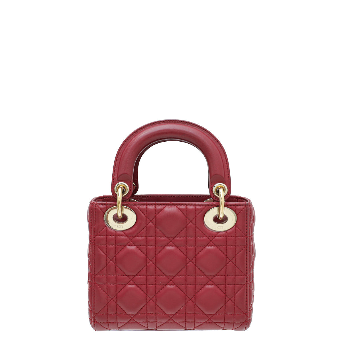 Christian Dior Red Chain Mini Lady Dior Bag