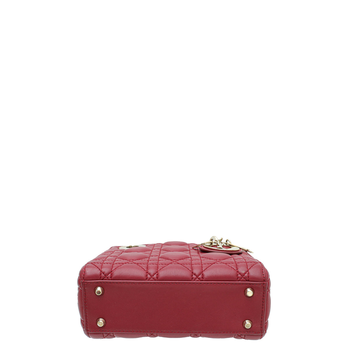 Christian Dior Red Chain Mini Lady Dior Bag