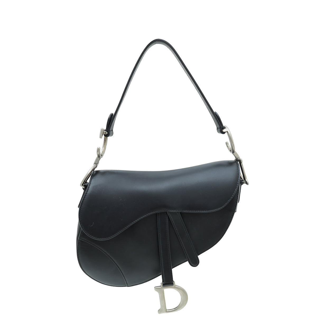 Christian Dior Black Saddle Medium Bag