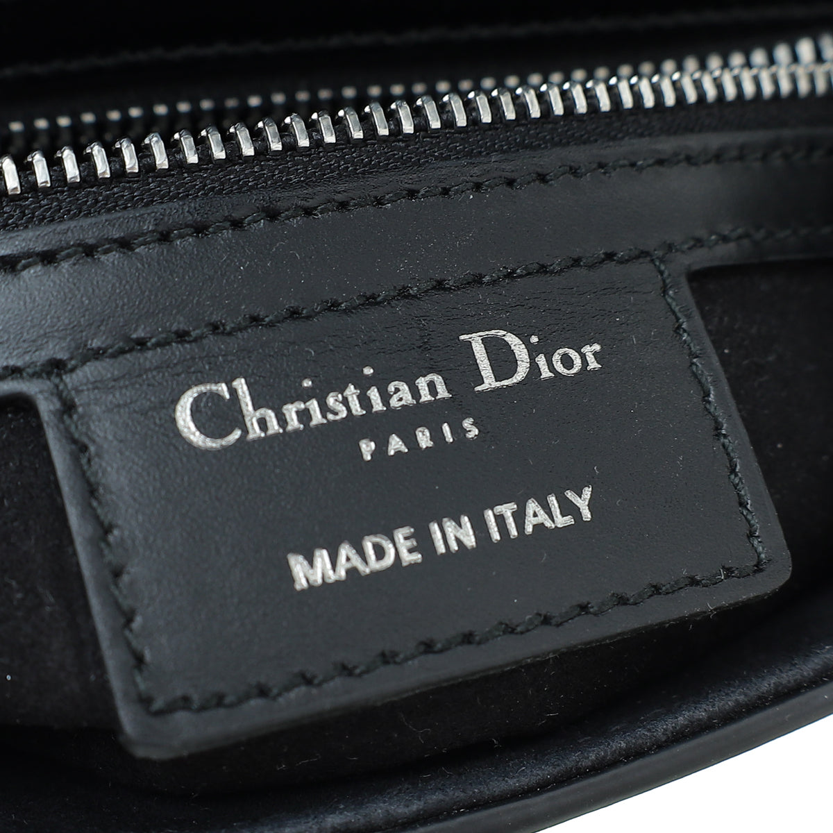 Christian Dior Black Saddle Medium Bag