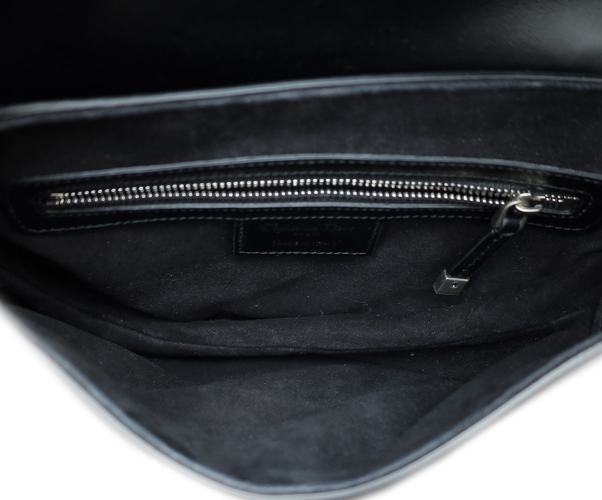 Christian Dior Black Saddle Medium Bag