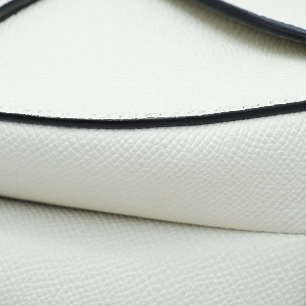 Christian Dior White Saddle Medium Bag