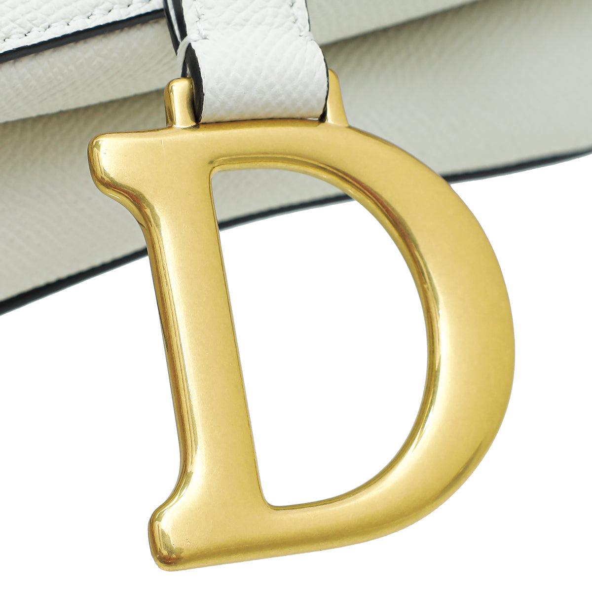 Christian Dior White Saddle Medium Bag