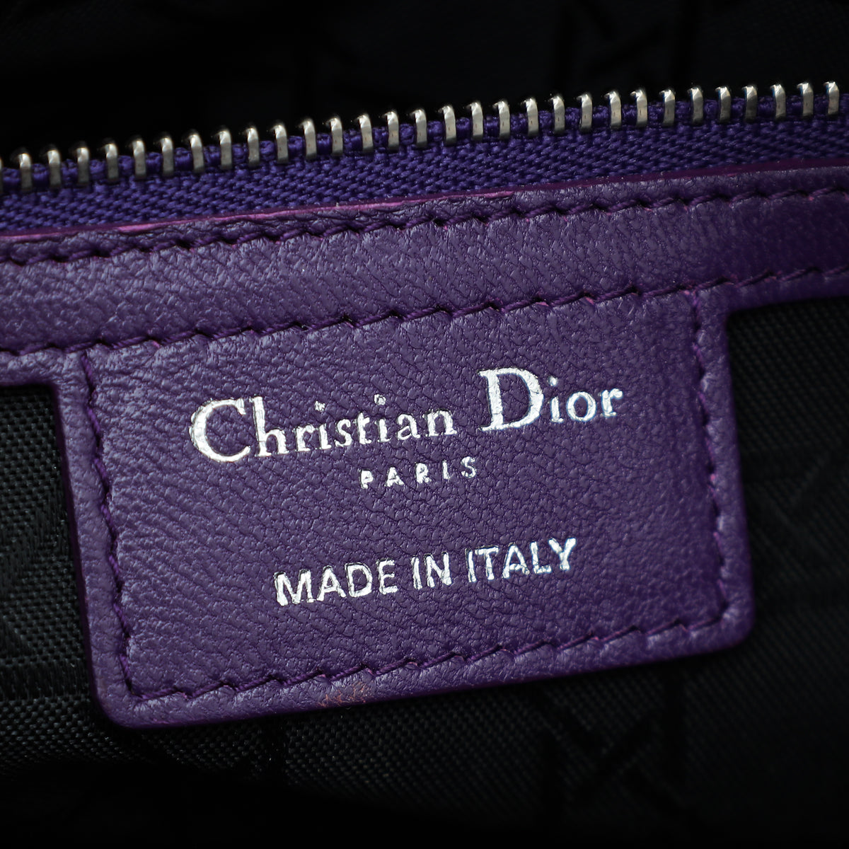 Christian Dior Violet Lady Dior Medium Bag