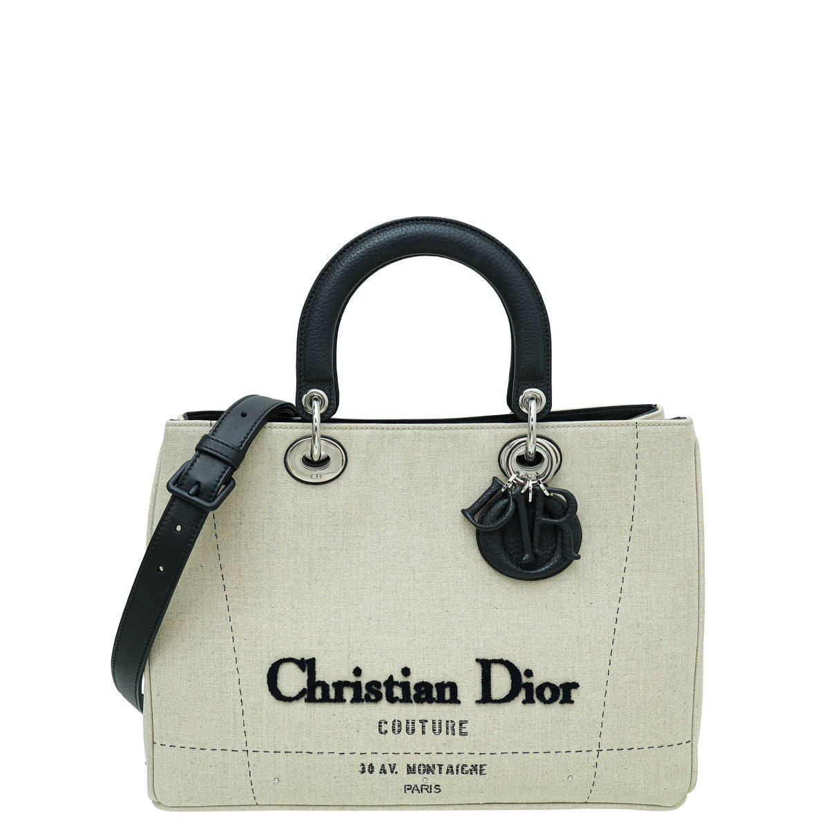 Christian Dior Bicolor Diorissimo Tote Etoile Medium Bag