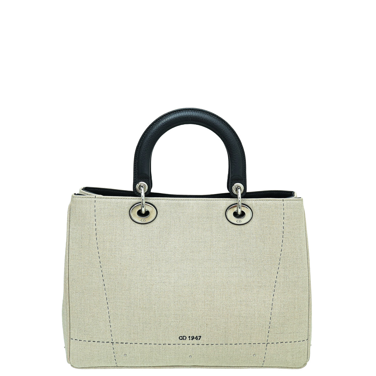 Christian Dior Bicolor Diorissimo Tote Etoile Medium Bag