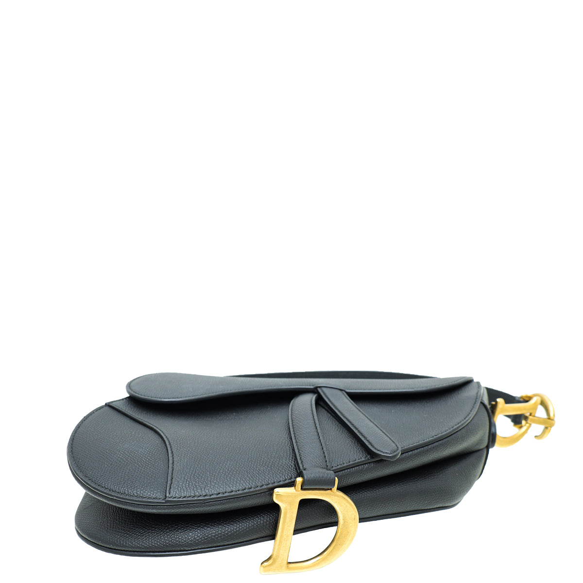 Christian Dior Black Saddle Medium Bag