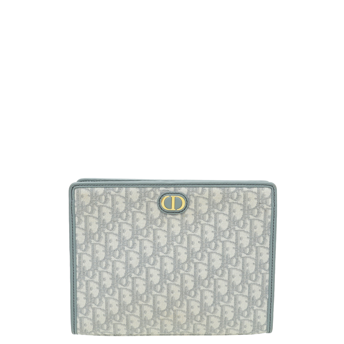 Christian Dior Gray Oblique 30 Montaigne Medium Pouch