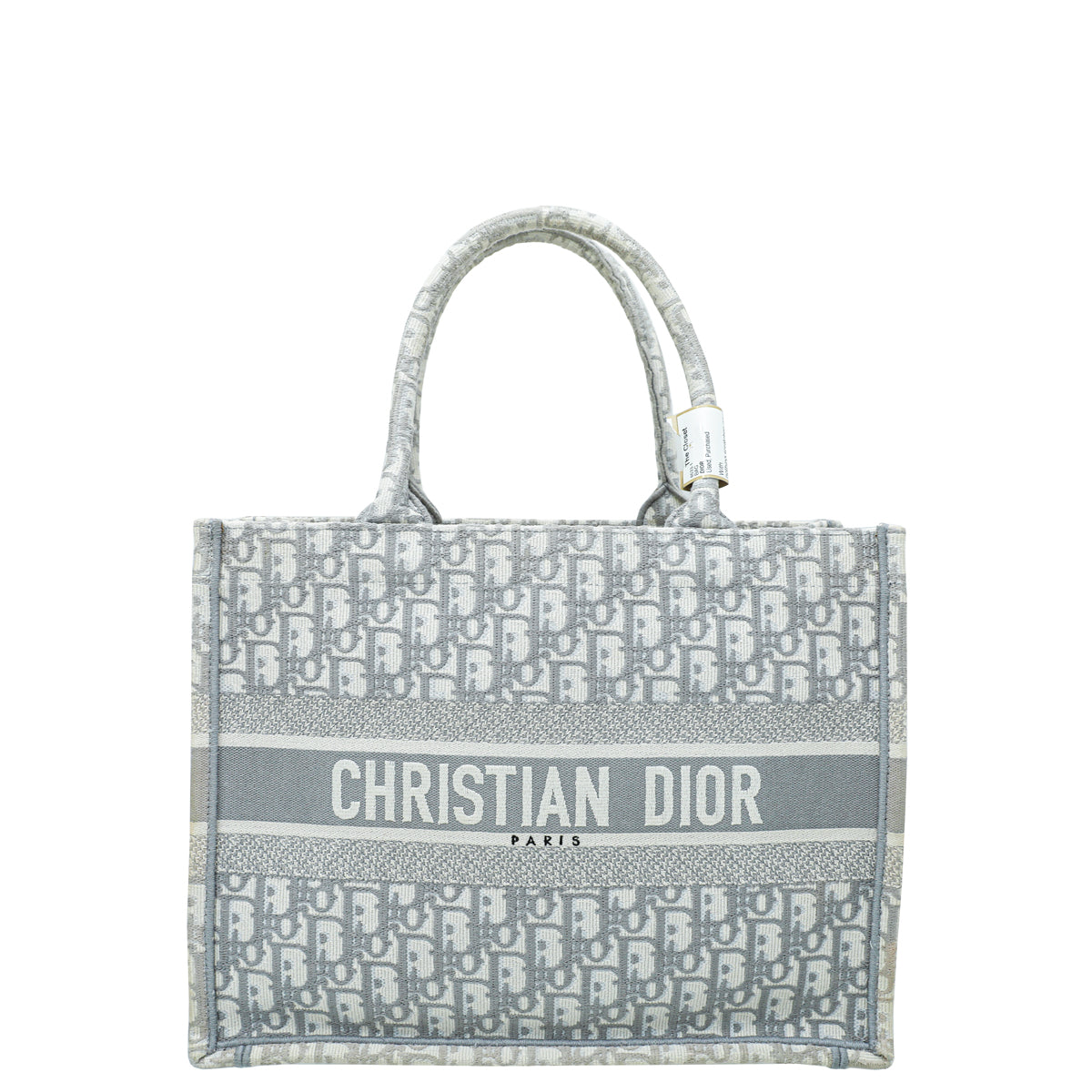 Christian Dior Grey Oblique Book Tote Medium Bag