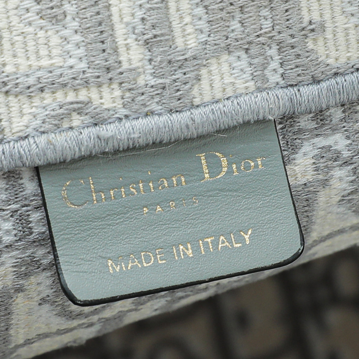 Christian Dior Grey Oblique Book Tote Medium Bag